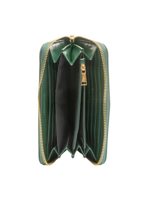 LOLA Gro&szlig;e Geldb&ouml;rse mit umlaufendem Rei&szlig;verschluss Gr&uuml;n - Brieftaschen Damen
