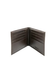 ROCCOBAROCCO PLAIN 8-cc-Lederbrieftasche dunkelbraun - Brieftaschen Herren - 2