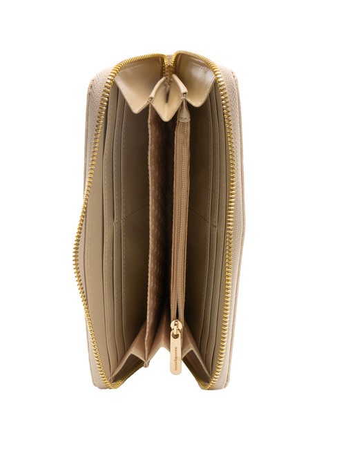 BRIGITTE Gro&szlig;e Geldb&ouml;rse mit umlaufendem Rei&szlig;verschluss br&auml;unen - Brieftaschen Damen