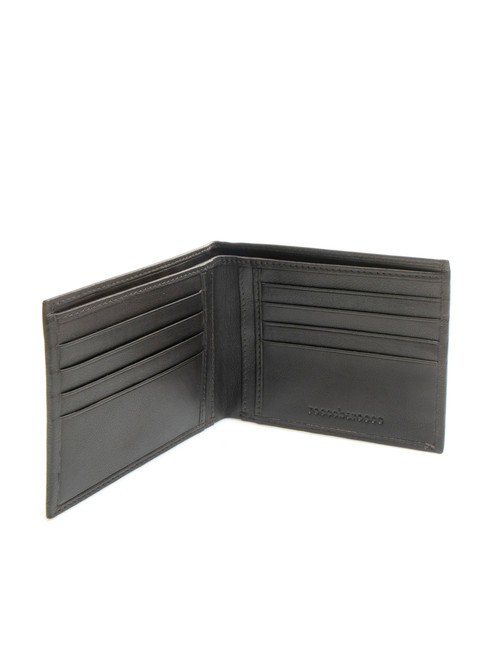 ROUND 8-cc-Lederbrieftasche dunkelbraun - Brieftaschen Herren