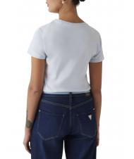 GUESS SS SCRIPT LACE LOGO EASY  Baumwoll-T-Shirt Atemwege blau - T-Shirts und Tops f&uuml;r Damen - 2