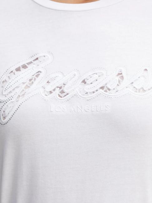 SS SCRIPT LACE LOGO EASY  Baumwoll-T-Shirt purwei&szlig; - T-Shirts und Tops f&uuml;r Damen