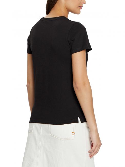 SS CN PYTHON Baumwoll-T-Shirt jetbla - T-Shirts und Tops f&uuml;r Damen