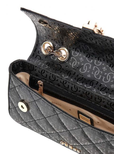 BESSEY Wandelbare Tasche mit Klappe SCHWARZ - Damentaschen