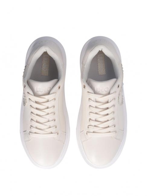 KYLIE 32 Sneakers mit Juwelenlogo Elfenbein - Damenschuhe