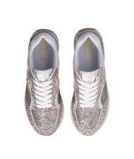 LIUJO MAXI WONDER 73 Komplett glitzernde Plateau-Sneaker Goldglitter - Damenschuhe - 3