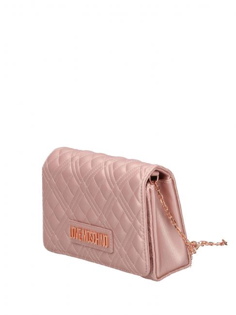 QUILTED Clutch mit Kettenschulterriemen Pulver - Damentaschen