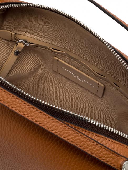 ALIFA Ledertasche mit Schultergurt Karamell - Damentaschen