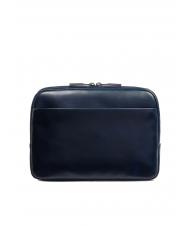 PIQUADRO BLUE SQUARE  iPad-Tasche mit Airpod-Tasche Blau - Umh&auml;ngetaschen Herren - 3