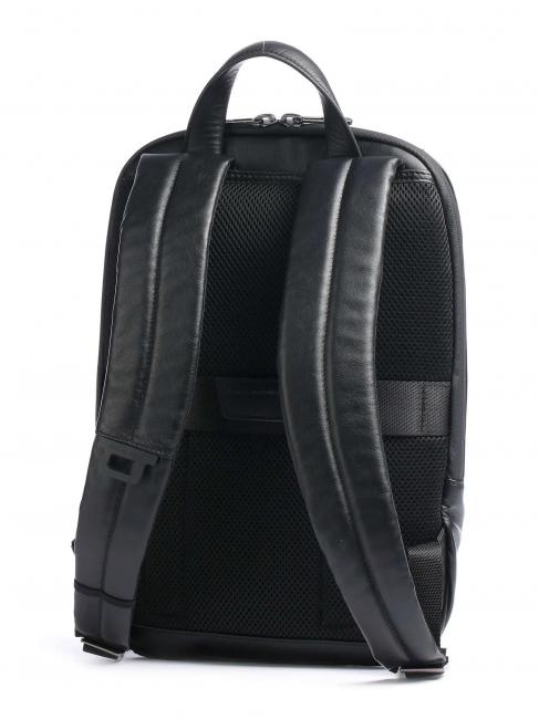 URBAN Laptop-Rucksack 14", aus Leder Schwarz - PC-Rucks&auml;cke