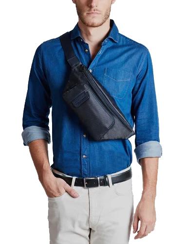 P16  Babytrage CHEVRON BLAU - H&uuml;fttaschen