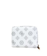 GUESS LAUREL Peony Mini-Geldb&ouml;rse mit umlaufendem Rei&szlig;verschluss wei&szlig;es Logo - Brieftaschen Damen - 3
