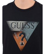 GUESS SS CN TRIANGLE Kurzarm-T-Shirt jetbla - Herren-T-Shirts - 3