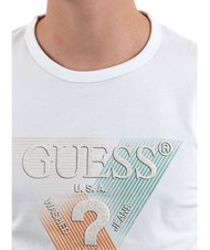 GUESS SS CN TRIANGLE Kurzarm-T-Shirt purwei&szlig; - Herren-T-Shirts - 3