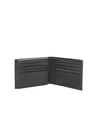 ROCCOBAROCCO PLAIN Lederbrieftasche mit Klappe Schwarz - Brieftaschen Herren - 3