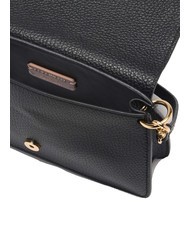 COCCINELLE C-ME Tasche aus geh&auml;mmertem Leder mit Klappe Schwarz - Damentaschen - 4