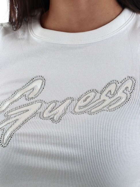 SS CN RIB LOGO Kurzarm-T-Shirt purwei&szlig; - T-Shirts und Tops f&uuml;r Damen