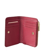 COCCINELLE METALLIC SOFT Kleine Geldb&ouml;rse aus Leder Sangria - Brieftaschen Damen - 2