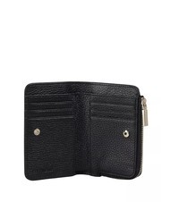 COCCINELLE METALLIC SOFT Kleine Geldb&ouml;rse aus Leder Schwarz - Brieftaschen Damen - 2