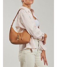 FURLA GOCCIA Umh&auml;ngetasche aus geh&auml;mmertem Leder Brandy - Damentaschen - 6