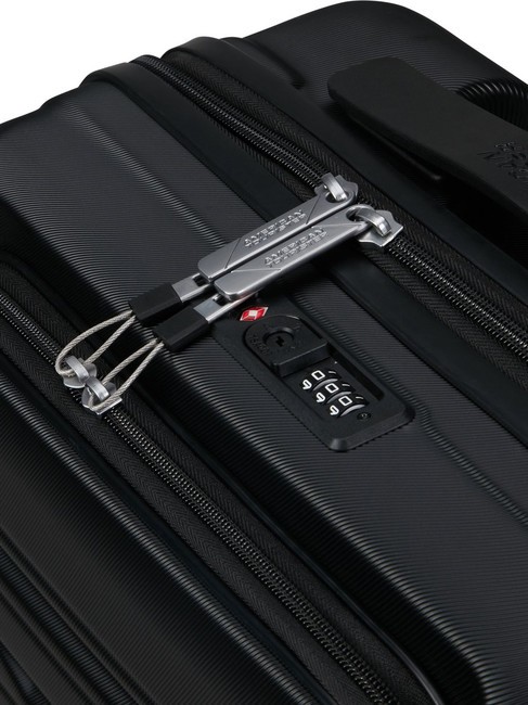 FLASHLINE Kabinentrolley mit 15,6-Zoll-Laptopfach Schatten schwarz - Handgep&auml;ck