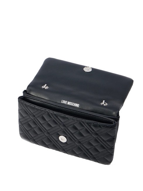 QUILTED Kleine Umh&auml;ngetasche Schwarz Schwarz - Damentaschen