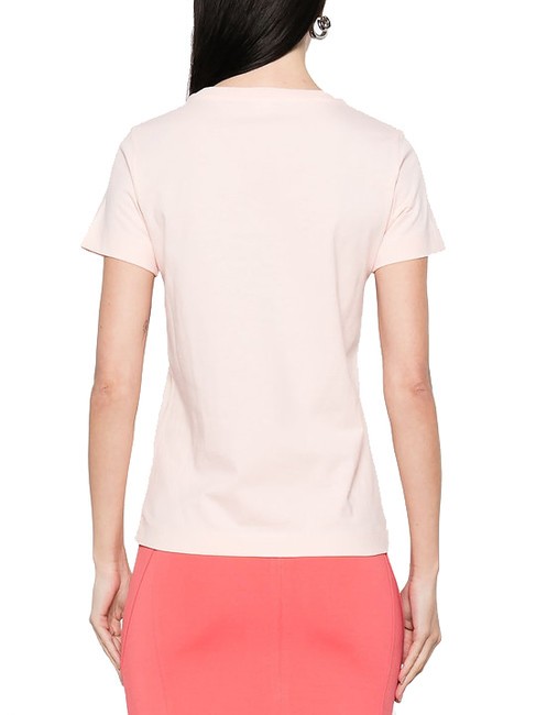 BUSSOLOTTO T-Shirt mit Logo blass rosabraun - T-Shirts und Tops f&uuml;r Damen