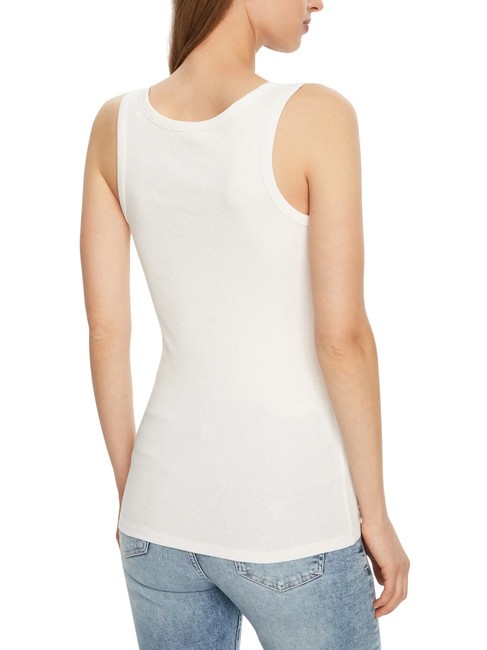 CHENILLE LOGO  Oberteil aus Baumwolle purwei&szlig; - T-Shirts und Tops f&uuml;r Damen