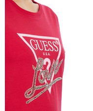 GUESS SS CN TRIANGLE LOVE Baumwoll-T-Shirt wildes Rot - T-Shirts und Tops f&uuml;r Damen - 3