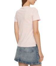 GUESS SS CN TRIANGLE LOVE Baumwoll-T-Shirt Zur&uuml;ckhaltendes Rosa - T-Shirts und Tops f&uuml;r Damen - 2