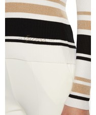 GUESS EVIE STRIPED  Gestreiftes Hemd wei&szlig; schwarz gold str - Damenpullover - 3
