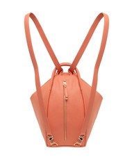 LESAC TRIO  Rucksack aus geh&auml;mmertem Leder Lachs - Damentaschen - 2