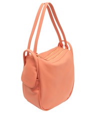 LESAC TRIO  Rucksack aus geh&auml;mmertem Leder Lachs - Damentaschen - 4