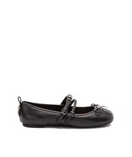 PINKO GIOIA Ballerinas aus Leder mit zwei Riemen schwarze Limousine - Damenschuhe - 2