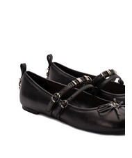 PINKO GIOIA Ballerinas aus Leder mit zwei Riemen schwarze Limousine - Damenschuhe - 4