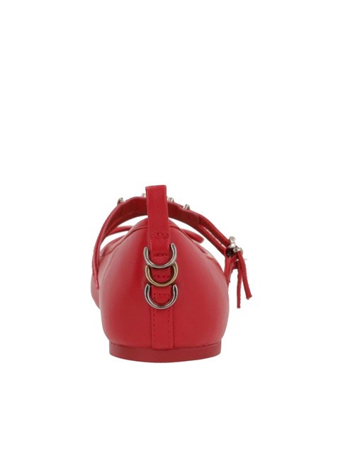 GIOIA Ballerinas aus Leder mit zwei Riemen Rot - Damenschuhe