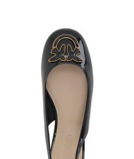 PINKO MAGGY Gl&auml;nzende Ballerinas mit Slingback schwarze Limousine - Damenschuhe - 6