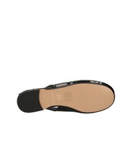 PINKO MAGGY Gl&auml;nzende Ballerinas mit Slingback schwarze Limousine - Damenschuhe - 7