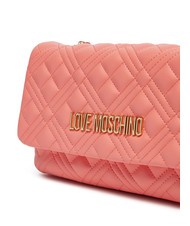 LOVE MOSCHINO QUILTED Kleine Umh&auml;ngetasche Koralle - Damentaschen - 3