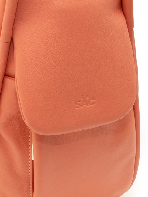 TRIO Rucksack aus Nappaleder dunkler Lachs - Damentaschen