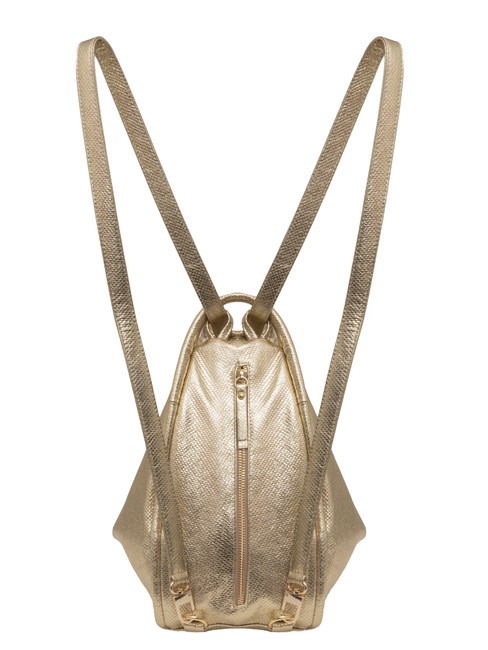 TRIO Rucksack aus Metallic-Leder Gold - Damentaschen