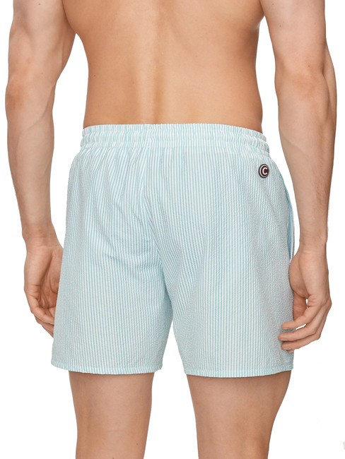 WIRE Bermuda hawaiianisch-wei&szlig; - Herrenbadehosen