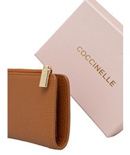 COCCINELLE METALLIC SOFT Kleine Geldb&ouml;rse aus Leder H&auml;ute - Brieftaschen Damen - 3