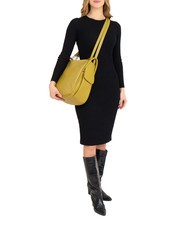 LESAC TRIO  Rucksack aus geh&auml;mmertem Leder Senf - Damentaschen - 6