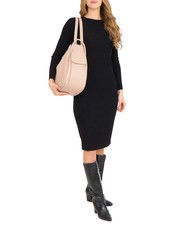 LESAC TRIO  Rucksack aus geh&auml;mmertem Leder Rose - Damentaschen - 5