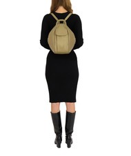 LESAC TRIO  Rucksack aus geh&auml;mmertem Leder Taube - Damentaschen - 5