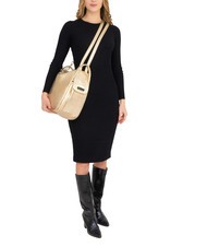 LESAC TRIO Rucksack aus Metallic-Leder Gold - Damentaschen - 6