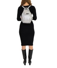 LESAC TRIO Rucksack aus Metallic-Leder Silber - Damentaschen - 5