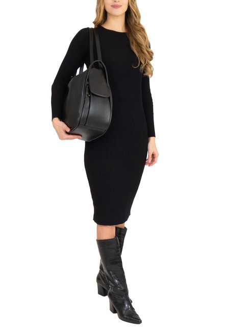 TRIO Rucksack aus Nappaleder schwarz19 - Damentaschen