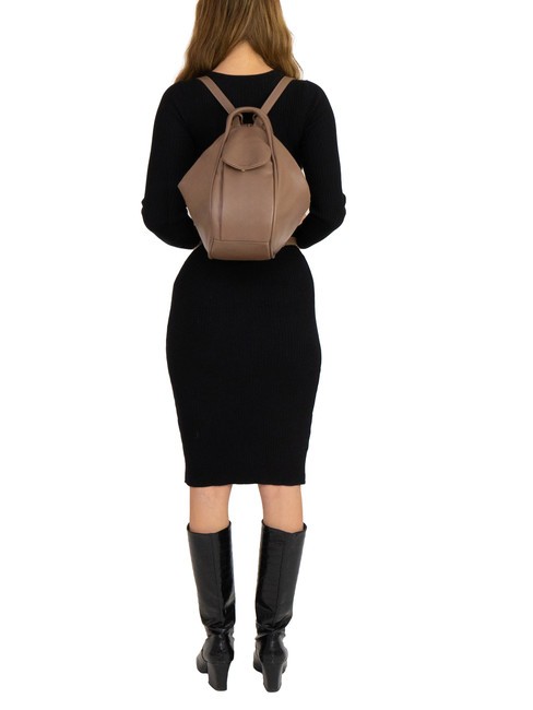 TRIO Rucksack aus Nappaleder braun - Damentaschen